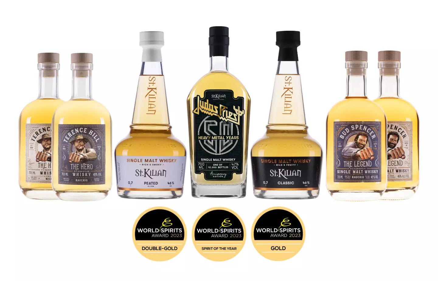 Pressemitteilung: Höchste Prämierungen für St. Kilian Distillers beim World-Spirits Award 2023