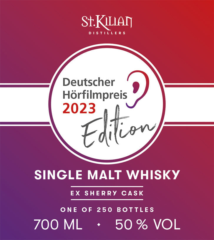 PRESSEMITTEILUNG: ST. KILIAN DISTILLERS PRÄSENTIERT WHISKY MIT ETIKETT IN BLINDENSCHRIFT BEIM DEUTSCHEN HÖRFILMPREIS IN BERLIN