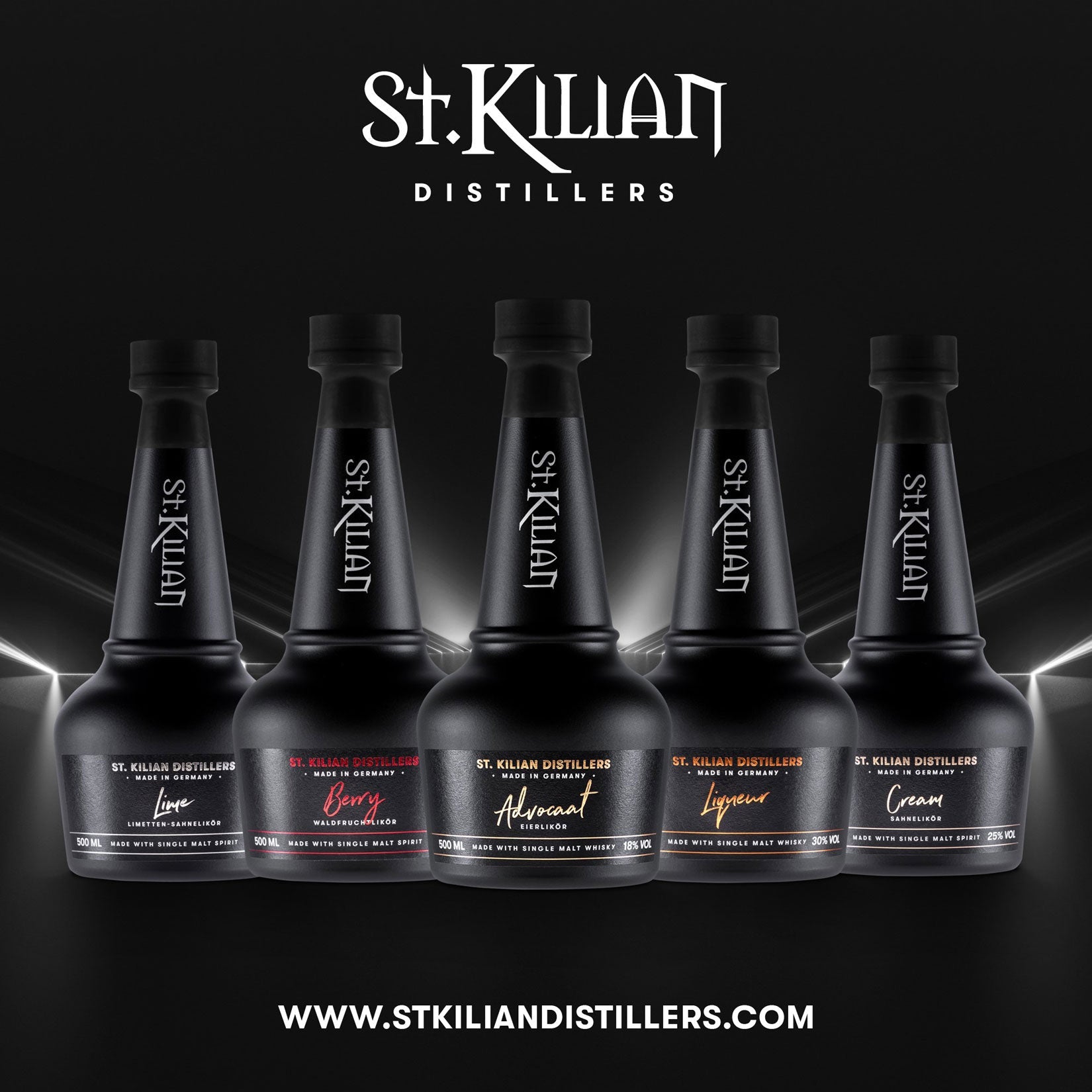 Pressemitteilung: St. Kilian Distillers enthüllt Advocaat Eierlikör verfeinert mit Single Malt Whisky sowie neues Flaschendesign des gesamten Likörsortiments