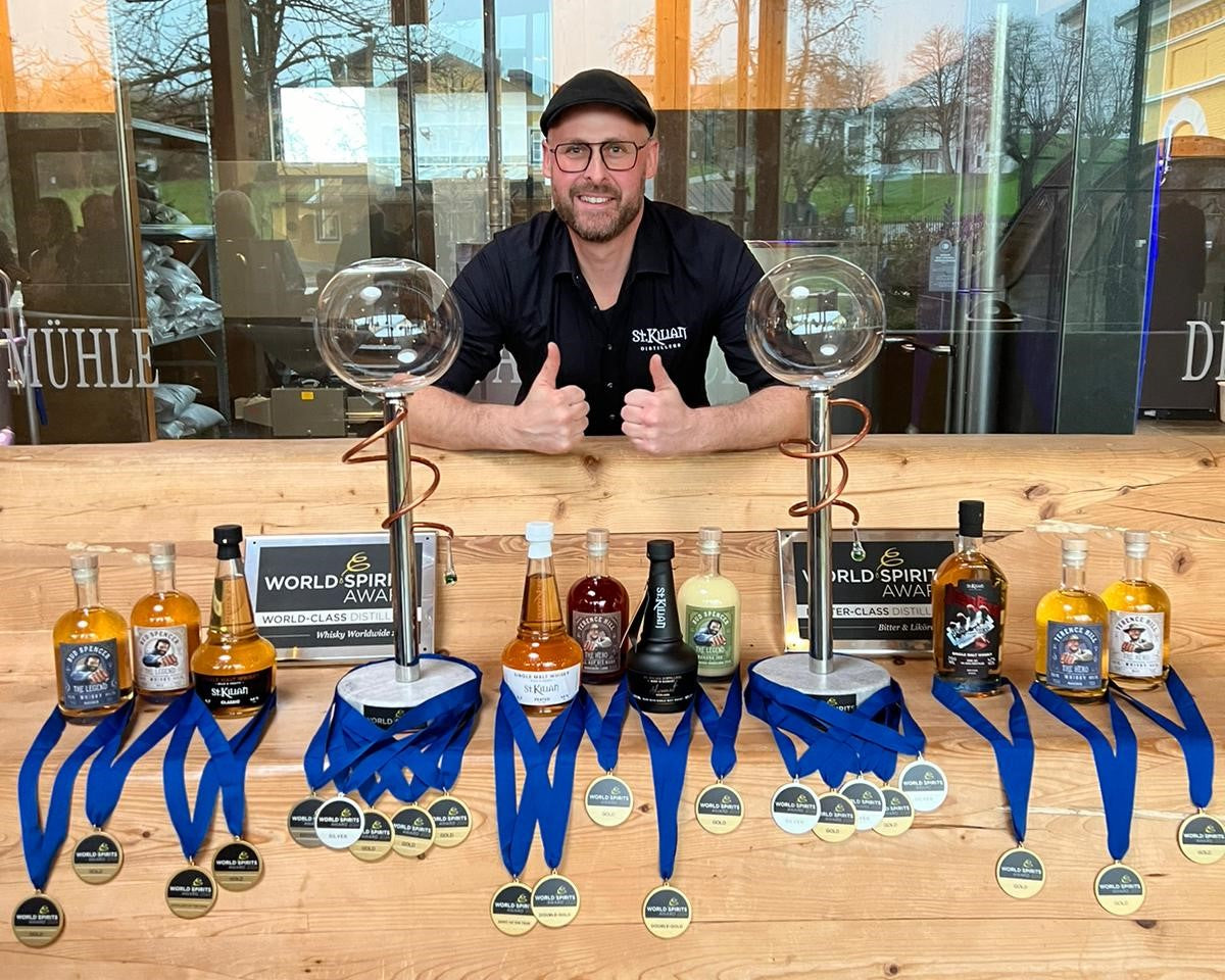 Pressemitteilung: Medaillenregen für St. Kilian Distillers beim World-Sprits Award 2024