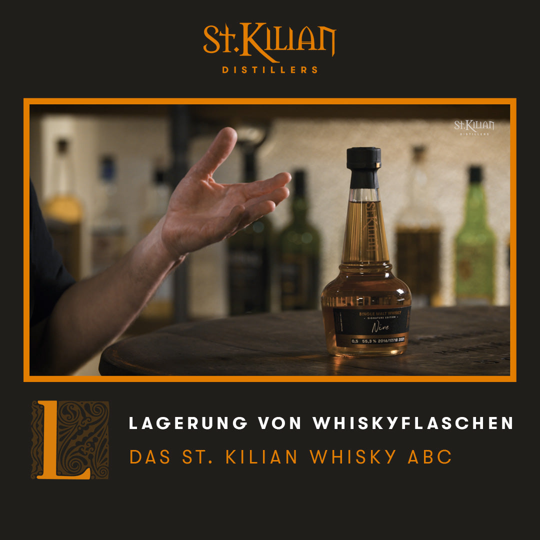 L - like storage of whisky bottles