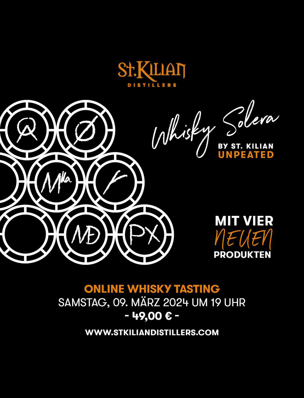 Pressemitteilung: Erste unpeated Whisky Solera–Abfüllung und Premiere der neuen St. Kilian Small Batch Serie